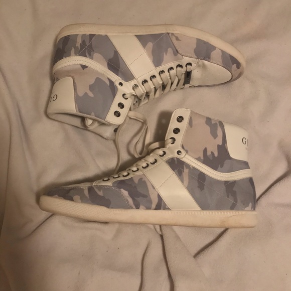 Guess LosAngeles High Tops Mens 11 Monochrome Camo - Picture 2 of 4